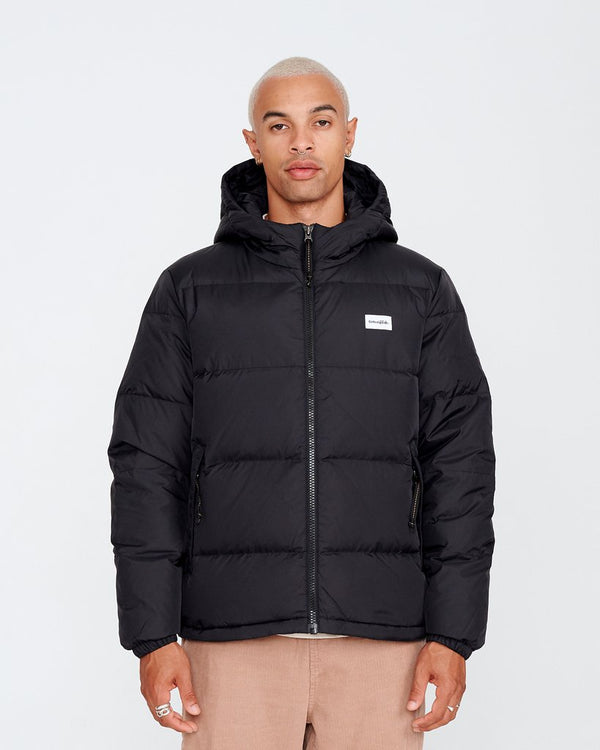 TCSS PUFFER JACKET BLACK - awsm-surf