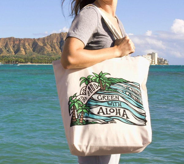 HBA TOTE BAG HALEIWA BRIDGE CANVAS